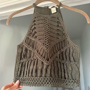 Braided Halter Top